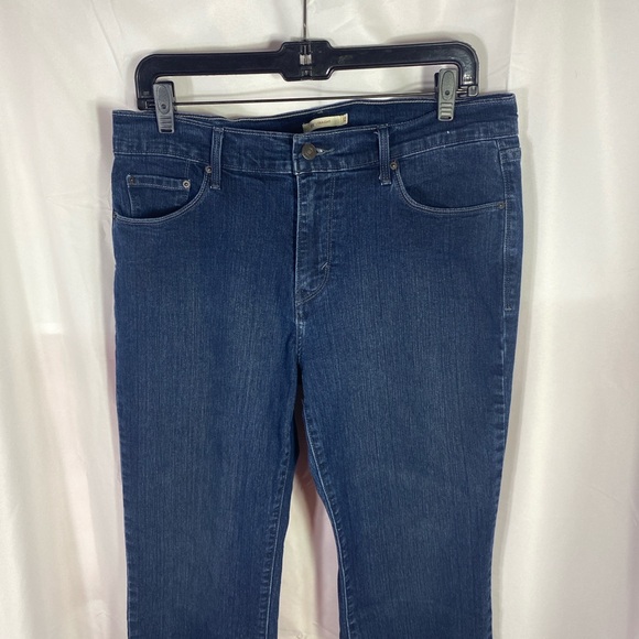 Levi's Women's Straight Leg Jeans - Dark Blue - Picture 1 of 9